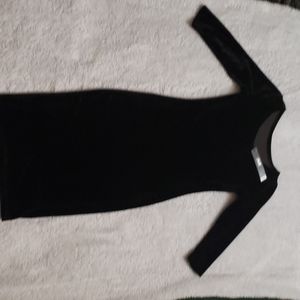 Velvet black dress